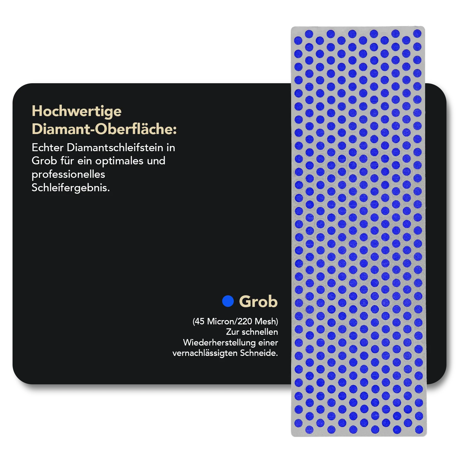 Diamond Whetstone™ Diamant Schleifstein in Holzbox 6" Grob, W6C