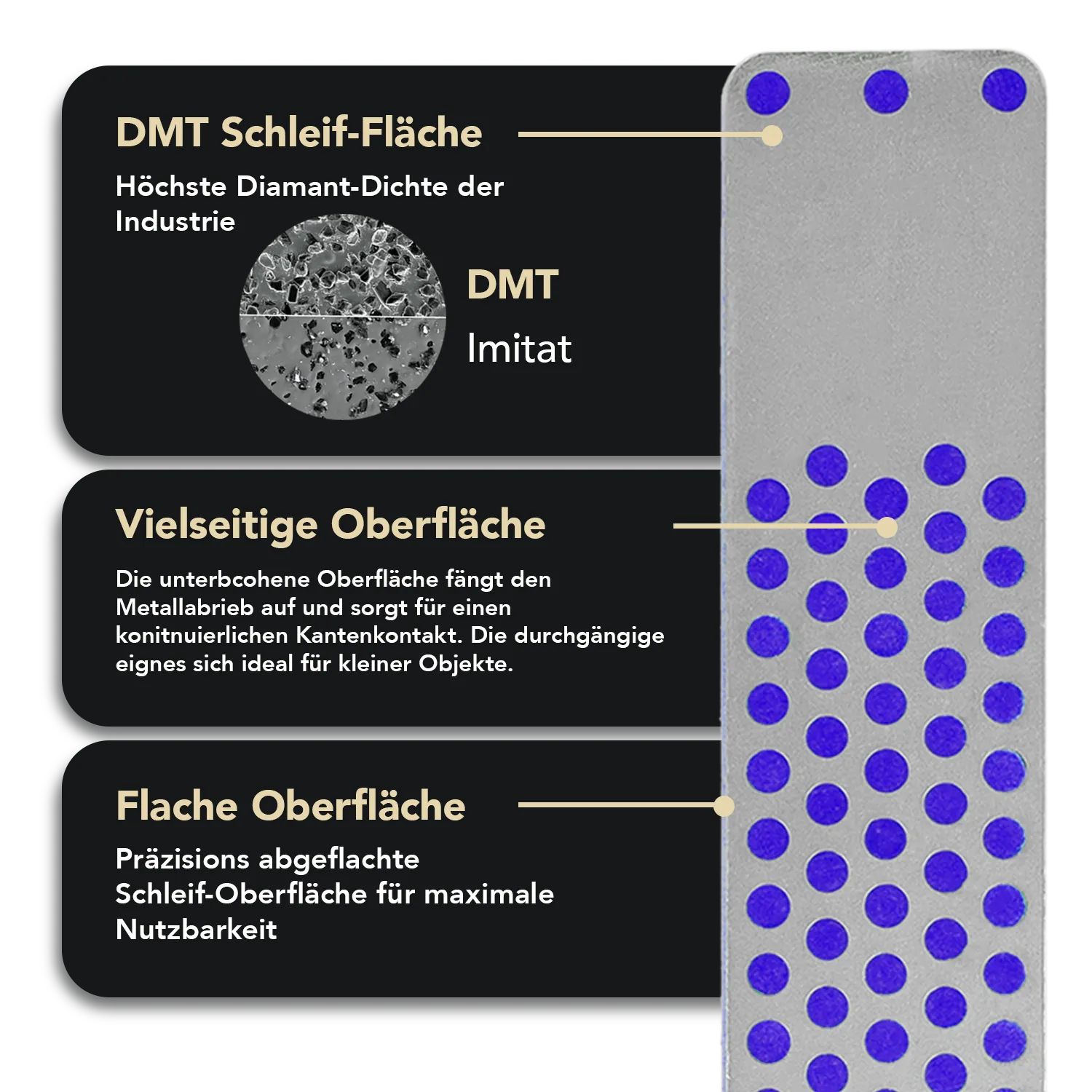Machinist Diamond Whetstone™ Diamant Taschenschleifstein 4" Grob, WMC