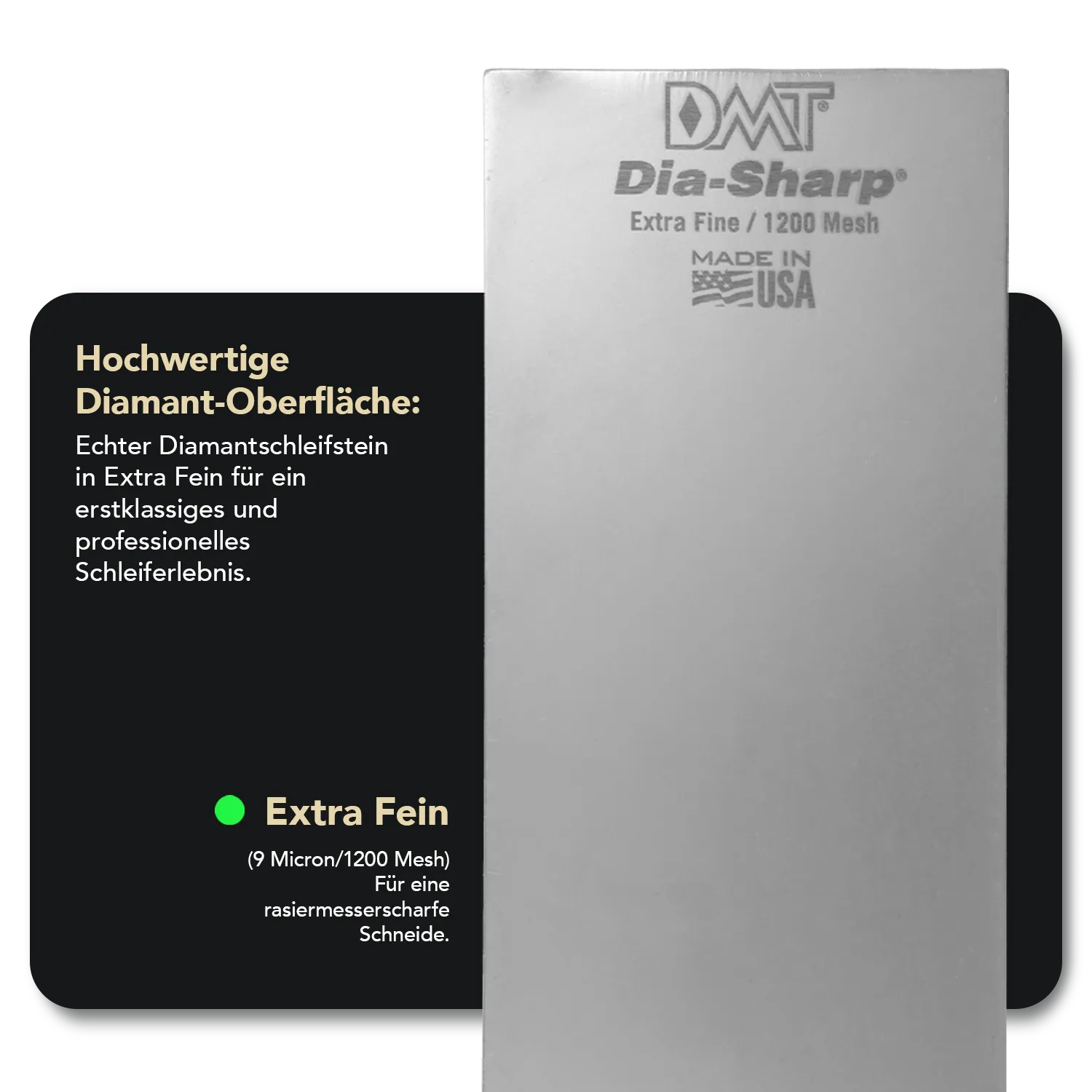 Dia-Sharp® Diamant Schleifstein 8" Extrafein, D8E
