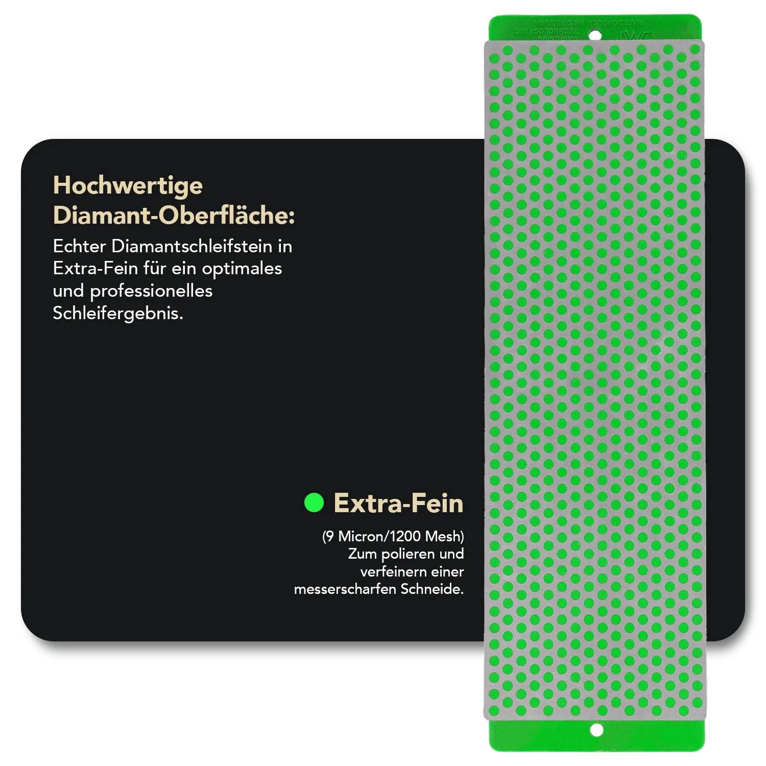 Diamond Whetstone™ Diamant Schleifstein in Holzbox 8" Extrafein, W8E