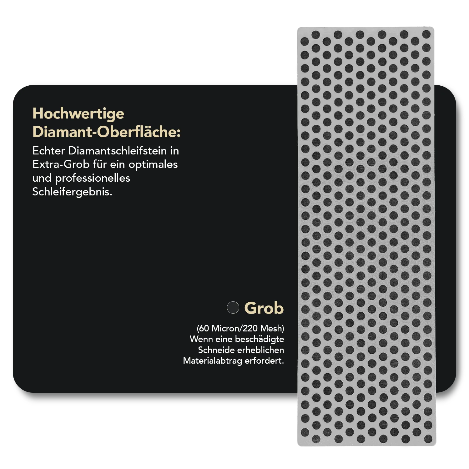 Diamond Whetstone™ Diamant Schleifstein in Holzbox 6" Extragrob, W6X