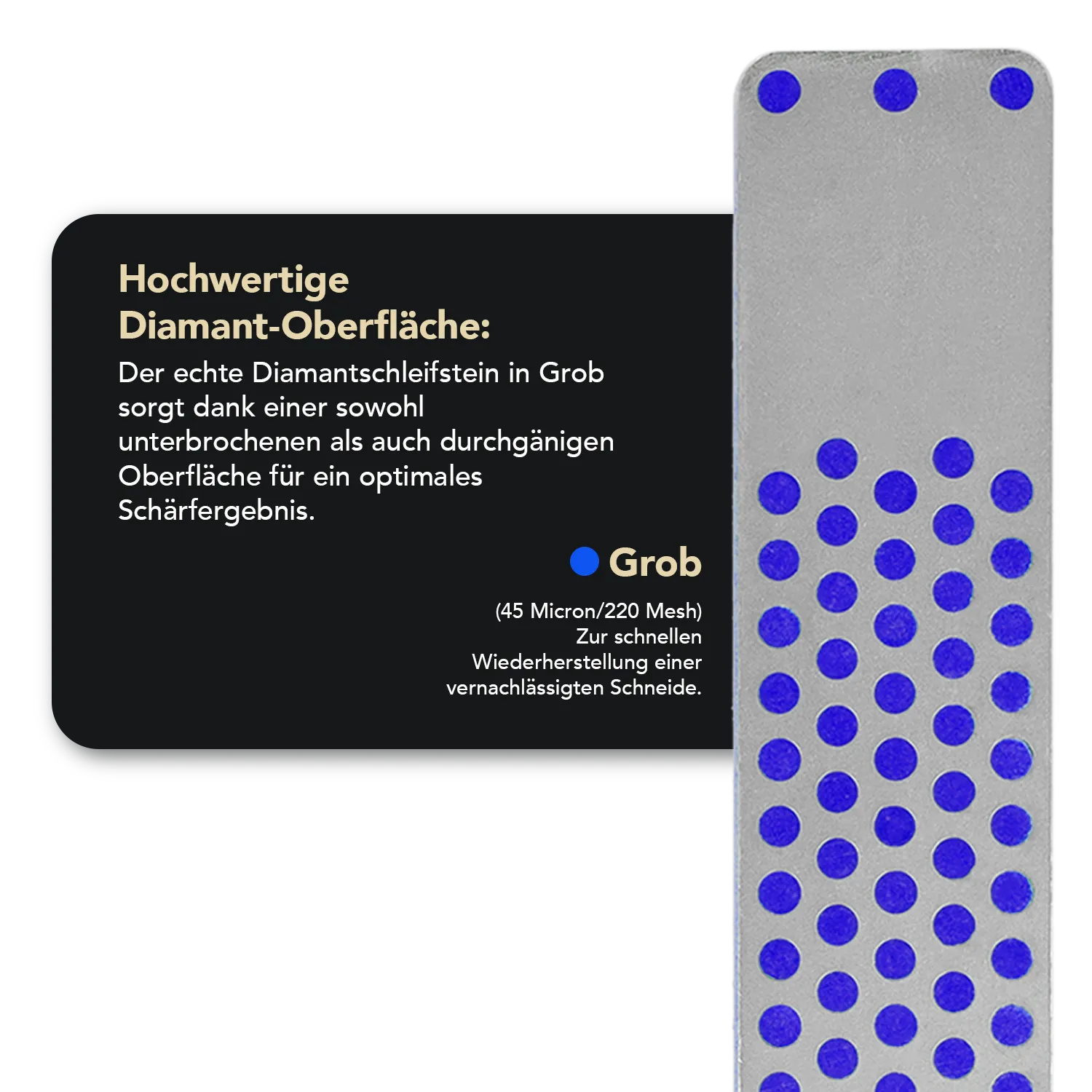 Machinist Diamond Whetstone™ Diamant Taschenschleifstein 4" Grob, WMC