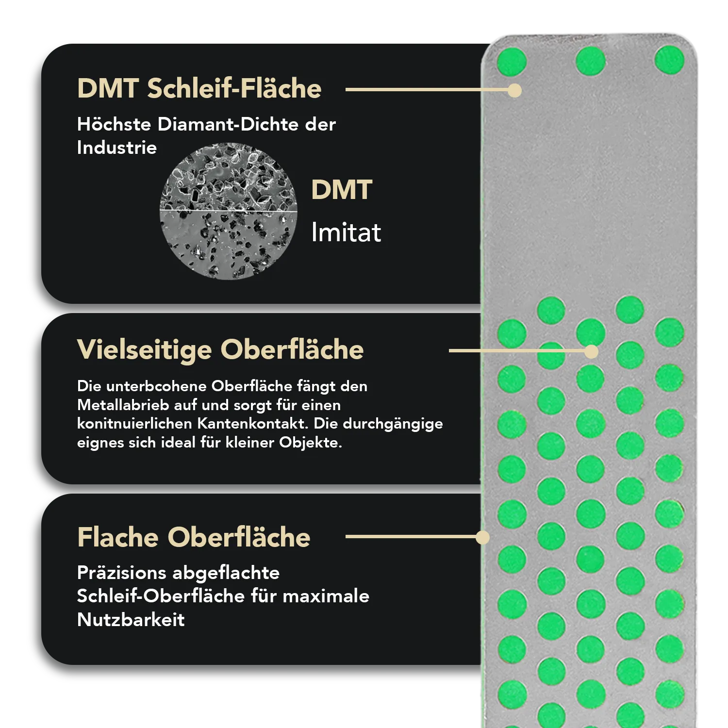 Machinist Diamond Whetstone™ Diamant Taschenschleifstein 4" Extrafein, WME