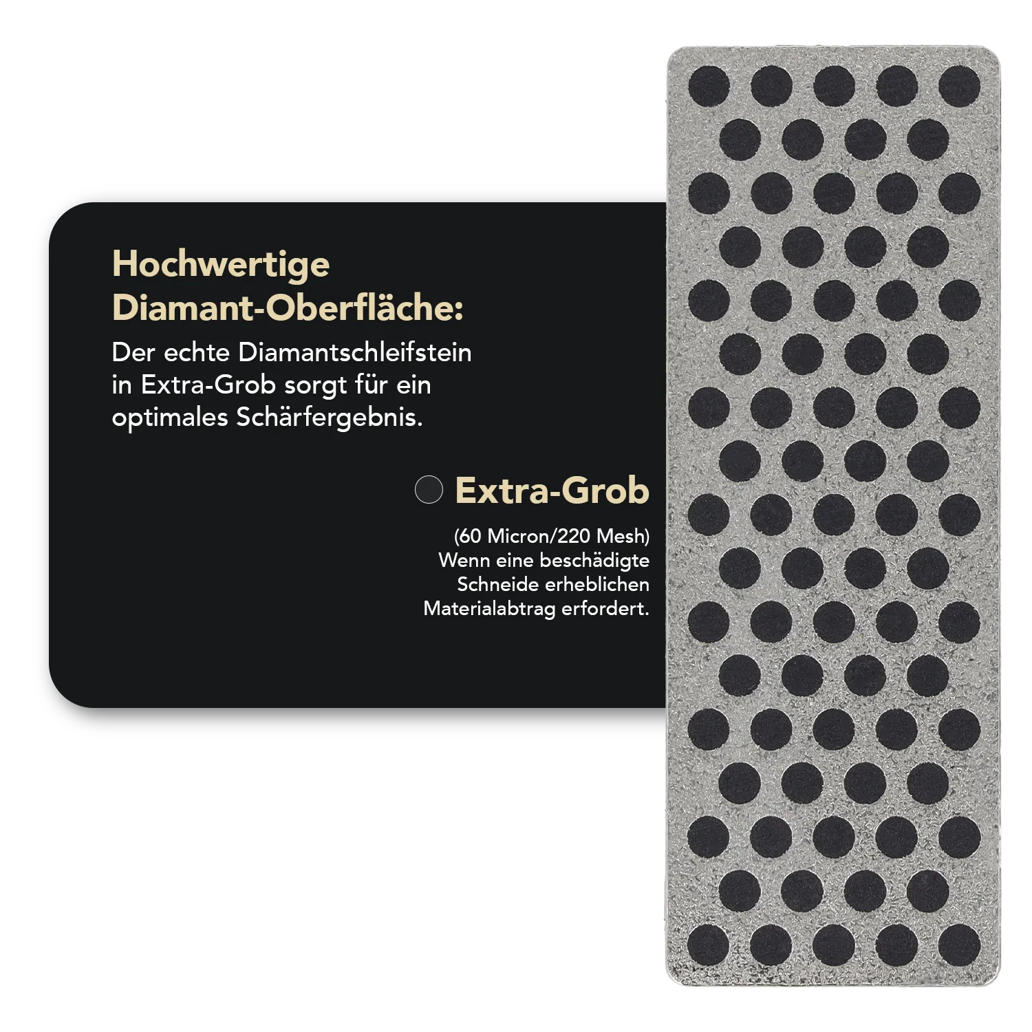 Diamond Whetstone™ Diamant Mini-Schleifstein 70mm Extragrob, W7X