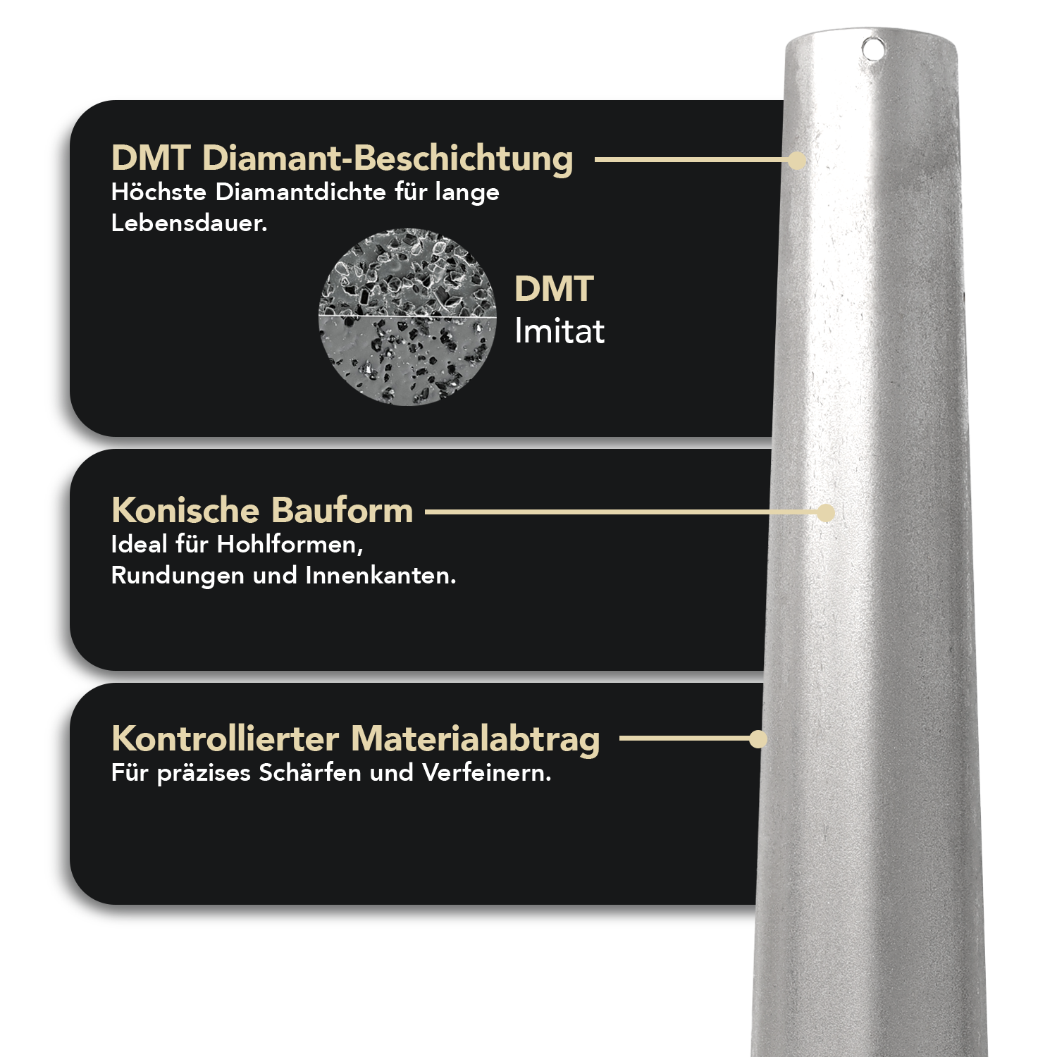 DMT Diamond Cone Large Fein, DCLF