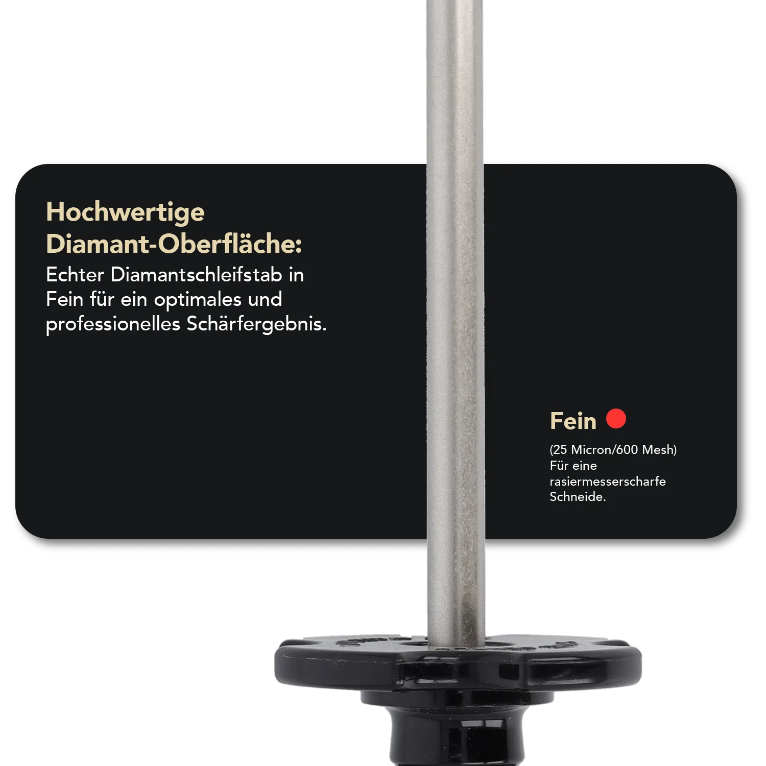 Diamond Steel™ Diamant Schleifstab 14" Fein, DS4F Diamond Steel™ Diamant Schleifstab 14" Fein, DS4F